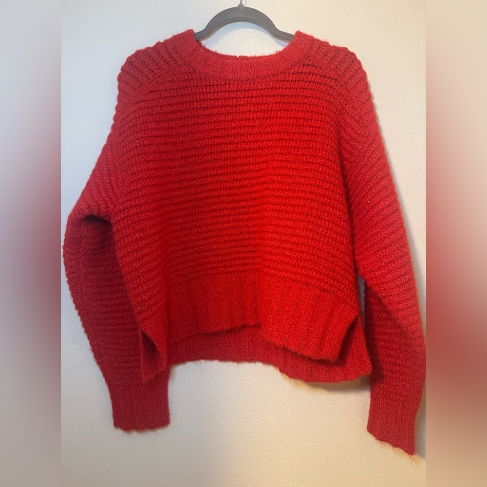 pistola Chunky Red Crewneck Sweater - Picture 3 of 6